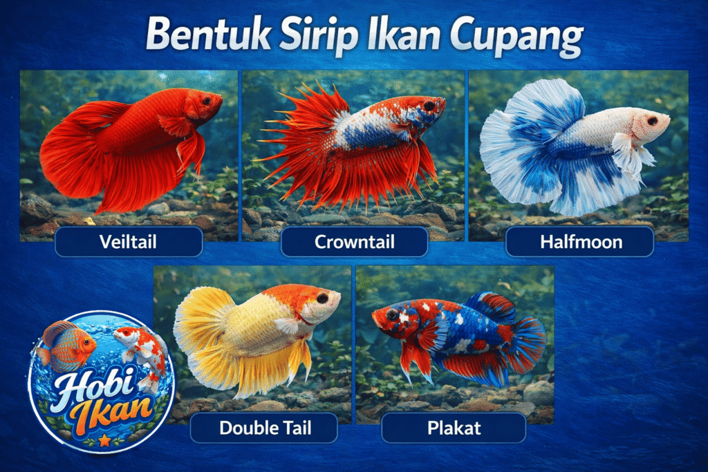 Betuk Sirip Ikan Cupang