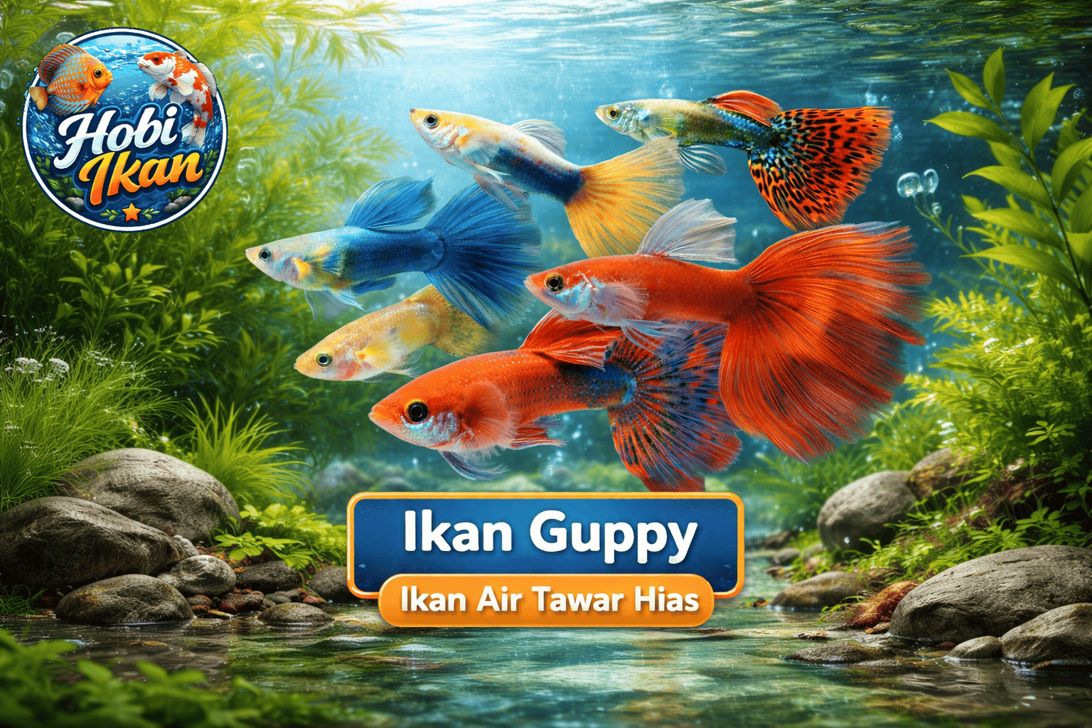 Ikan guppy ikan hias air tawar