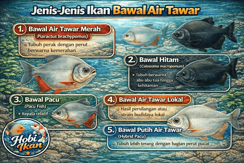 Jenis Jenis ikan bawal air tawar