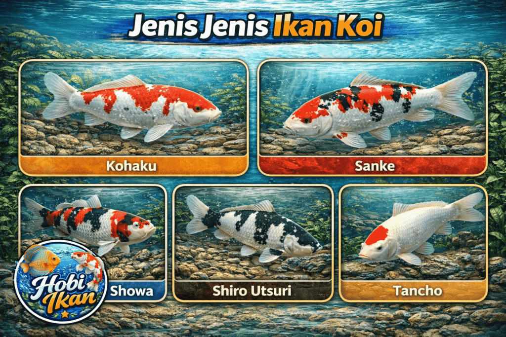 jenis jenis ikan koi dan ragamnya