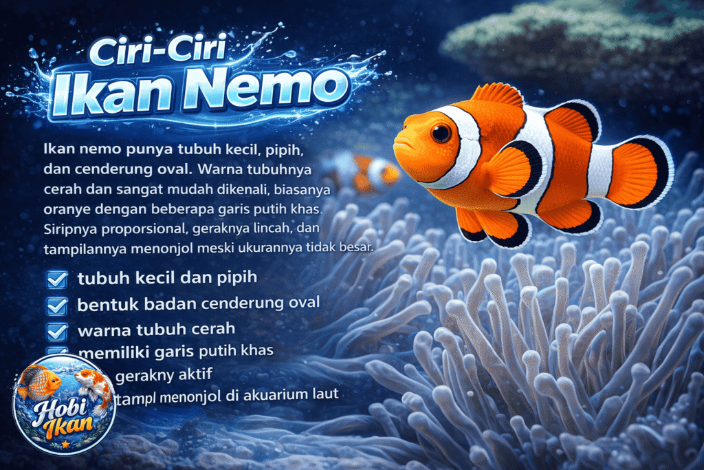 Ciri-ciri ikan nemo