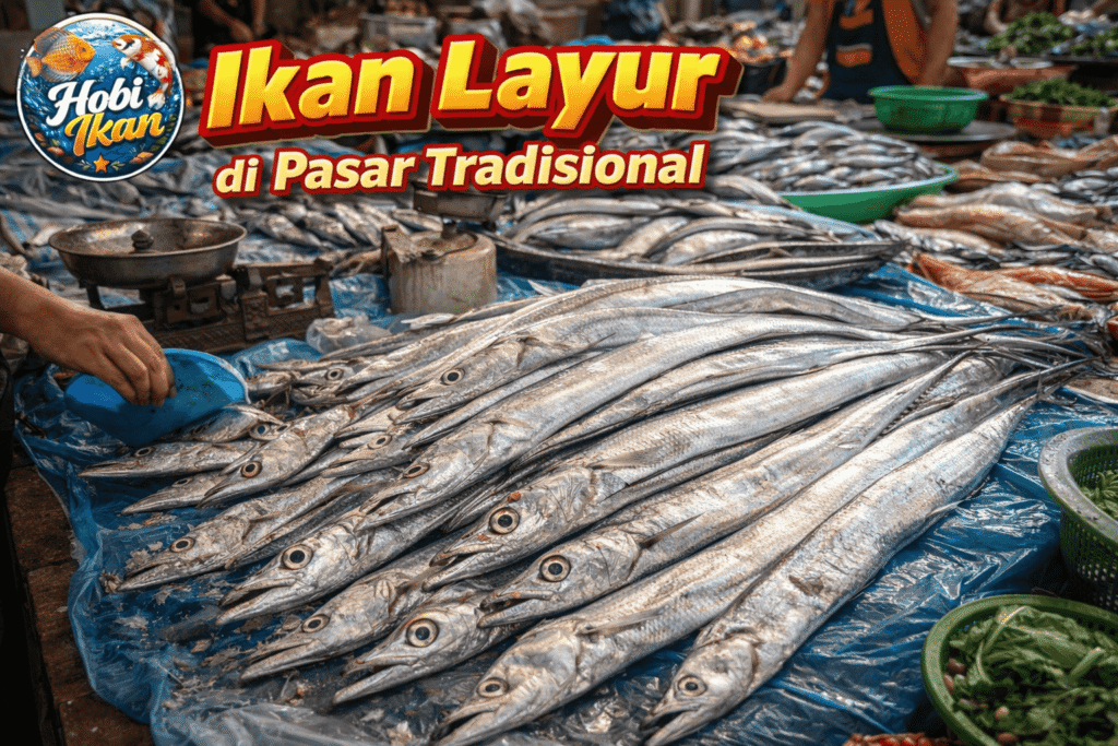 Ikan layur di pasar tradisional
